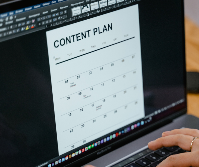 Plan and design your content in an engaging way that will capture attention